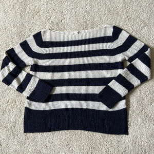 Women’s GAP striped boatneck sweater. Size M
